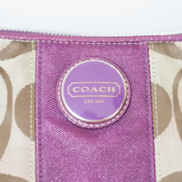 Crossbody/Shoulder Coach Bag - Purple - Picture 3 of 8